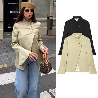 Women's New Blazers Autumn 2026 Fashion Elegant Office Women's Suit Jackets Chic Youth Holiday Party Jackets Street Autumn Coats