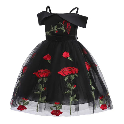 Summer Flower Girl Dresses for Weddings Formal Party Dress for Kids Girl Sleeveless Children Girls Party Dress 3-10 Years