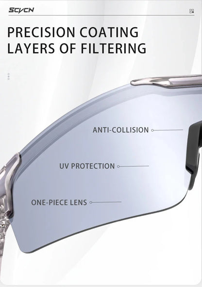 Hiking Eyewear Sunglasses Polarized Cycling Glasses for Men Sports MTB Mountain Goggles Women Bicycle Road Bike Protection