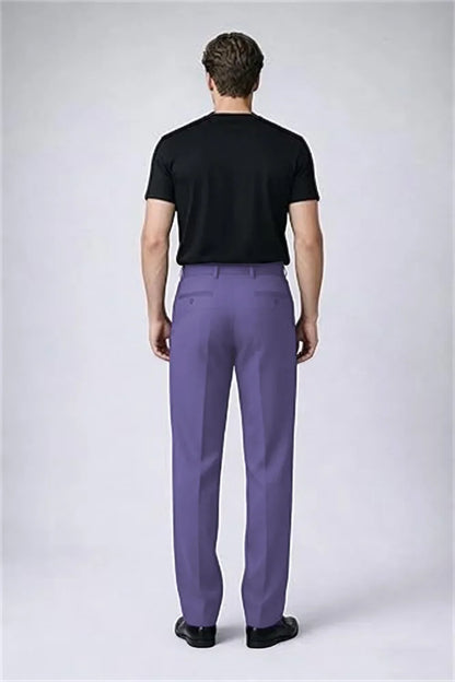 Men's Pleated Dress Pants Wide-Leg Versatile Premium Formal Banquet Wedding Summer Casual Trousers Chinos Business Daily Office