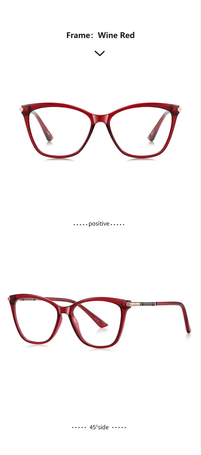Classic Minimalist Geometric Design Fashionable Anti-blue Light Reading Glasses Customized Prescription Available LS211