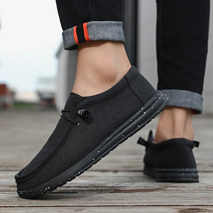 Plus Size Men's Solid Color Breathable Slip On Classic Loafer Shoes Comfy Casual Durable Lightweight Walking Shoes