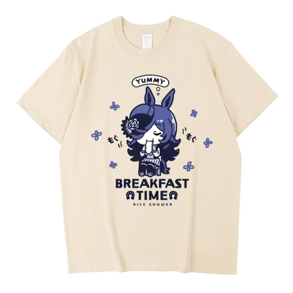 Japanese Game Umamusume T-Shirts Anime Men Women High Quality Cotton Tee Shirt Short SleeveT Shirt Tops