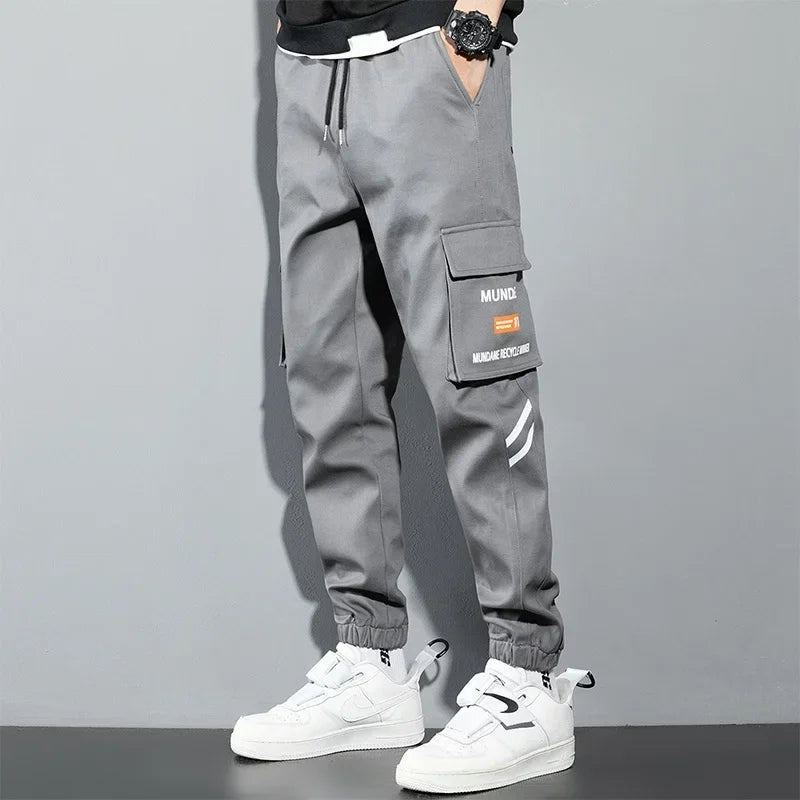 New Korean Fashion Style Casual Pants Men Cotton Cargo Trousers Male Plus Size Camouflage Streetwear Y2K Harem Jogger Camo Trend