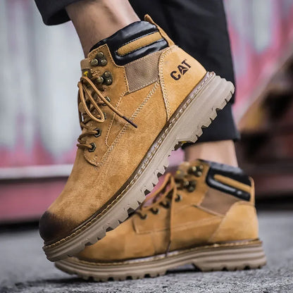 Hot Selling Winter Men Snow Boots High-quality Classic High Top Outdoor Hiking Shoes Anti Slip Thick Soled Practical Work Shoes