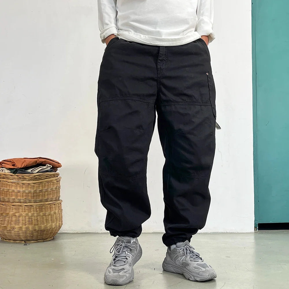 High Quality Cargo Pants Japanese Streetwear Baggy Pants For Men Plus Size Cotton Joggers Harajuku Fashions Casual Trousers
