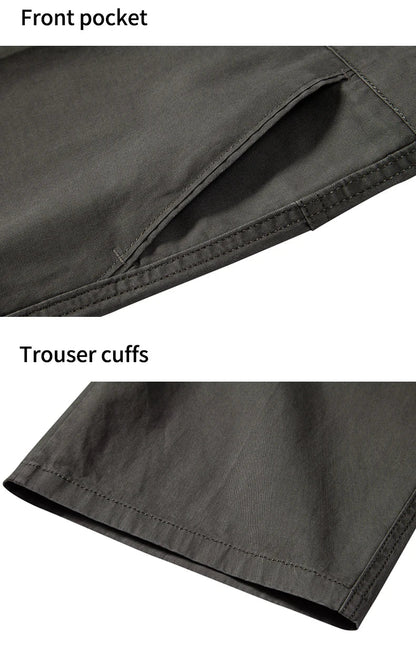 Classic Mens 100% Cotton Casual Shorts Khaki Grey Navy Black Knee Shorts American Style Streetwear Golf Shorts