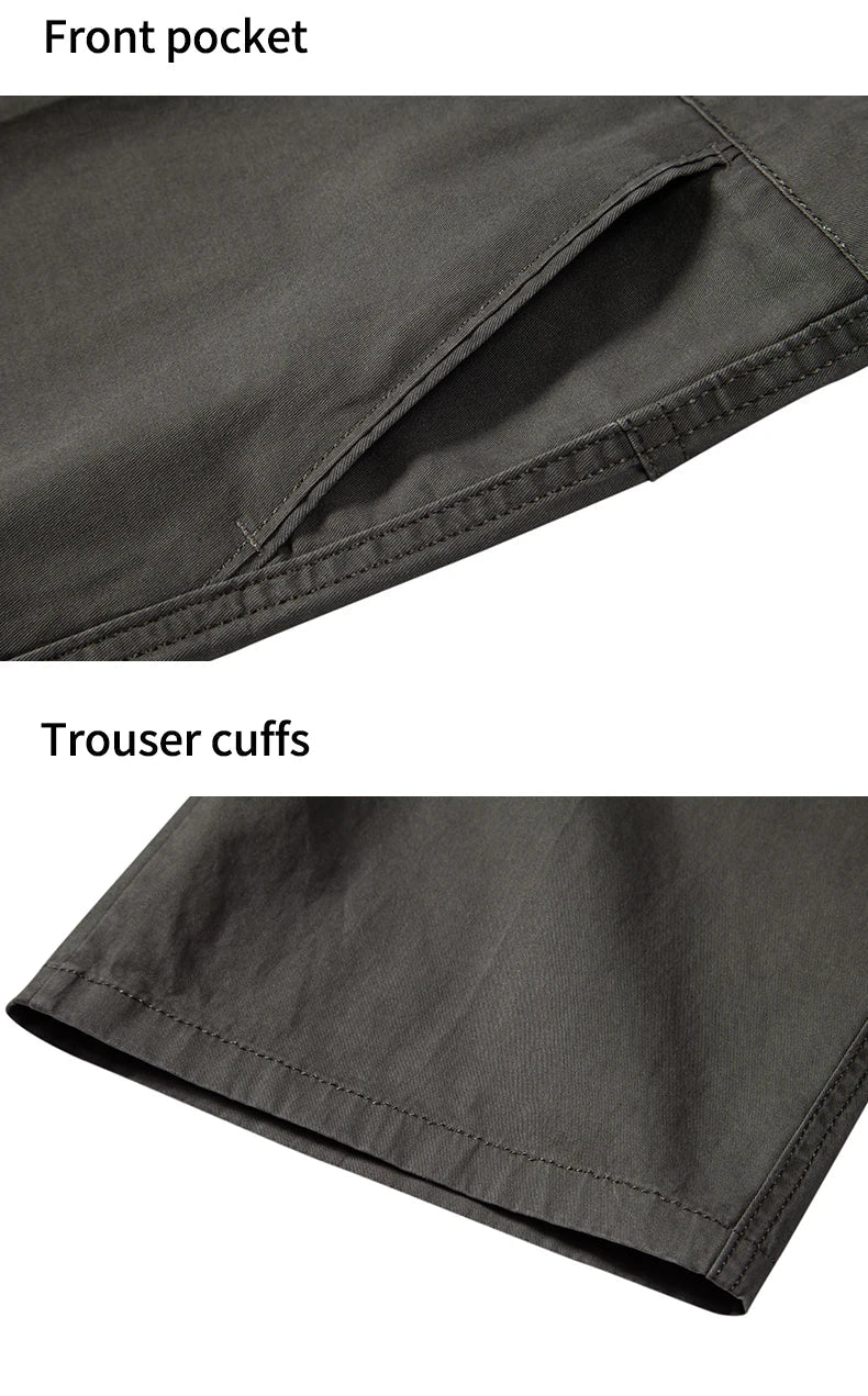 Men Casual Cotton Shorts Golf Dress Shorts Light Weight Sports Casual Knee Shorts Men's Bermuda