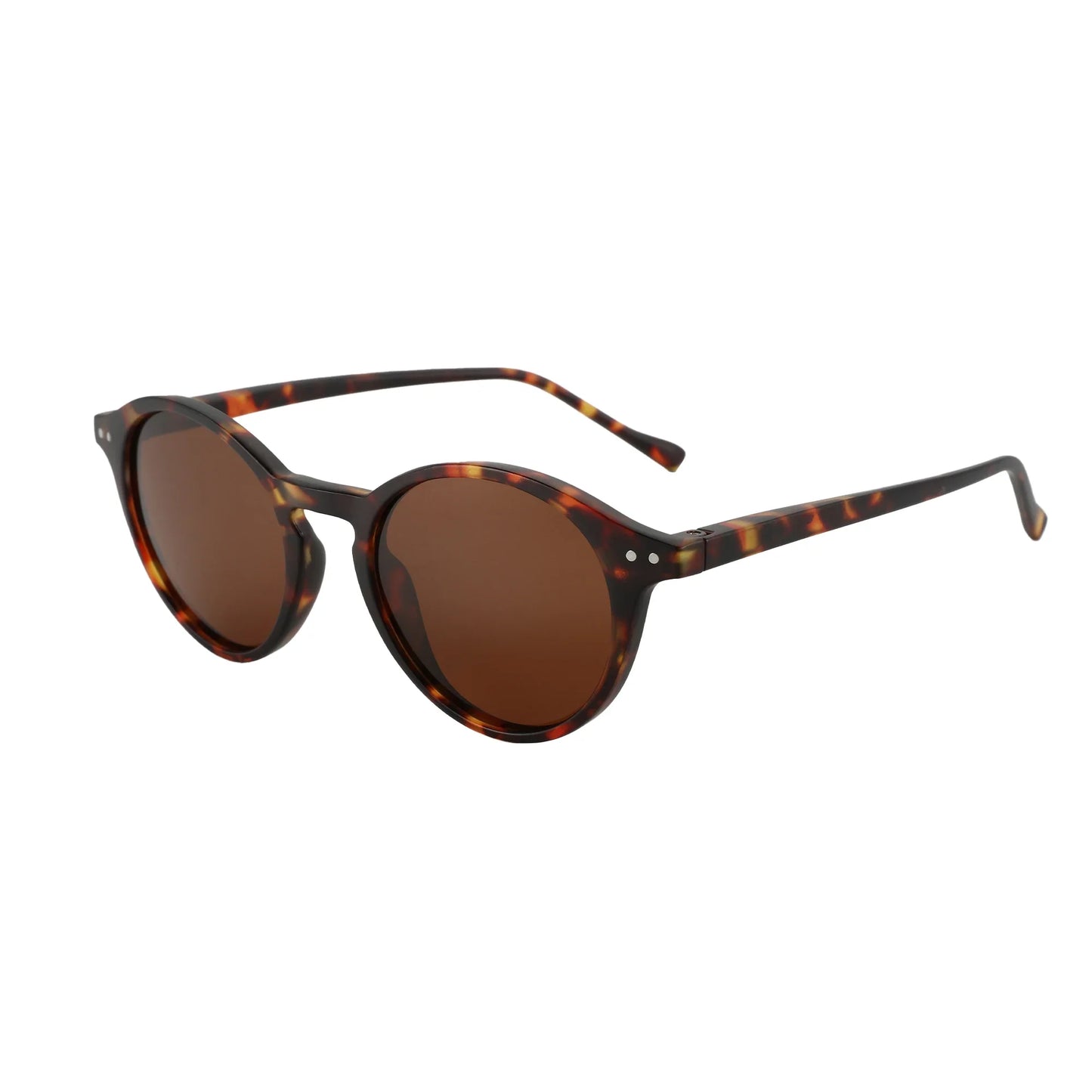 (XL Size)Retro Polarized Sunglasses Men Women Vintage Round Frame Sun Glasses UV400 Goggles Shades
