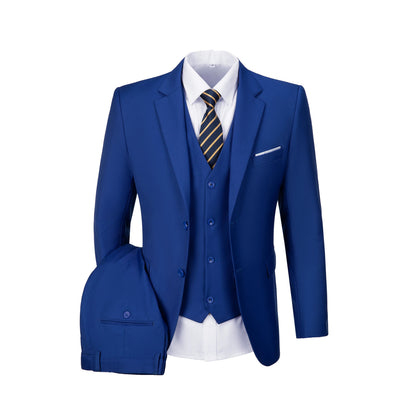 Men's suit 3-piece jacket vest pants size XS-XXXL casual fashion single-breasted jacket wedding party elegant and stylish