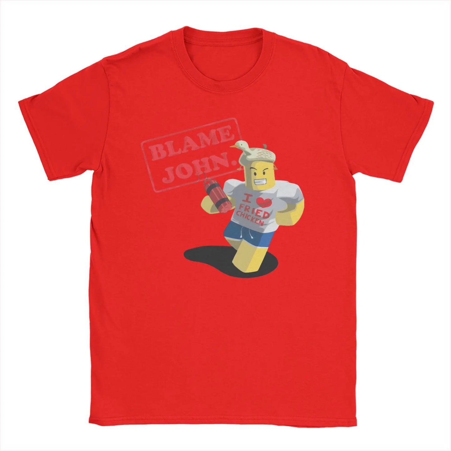 Shedletsky Blame John Forsaken Gaming T Shirts Meme 100% Cotton Tops Men Women Short Sleeve Tee Shirt Graphic Printed T-Shirts