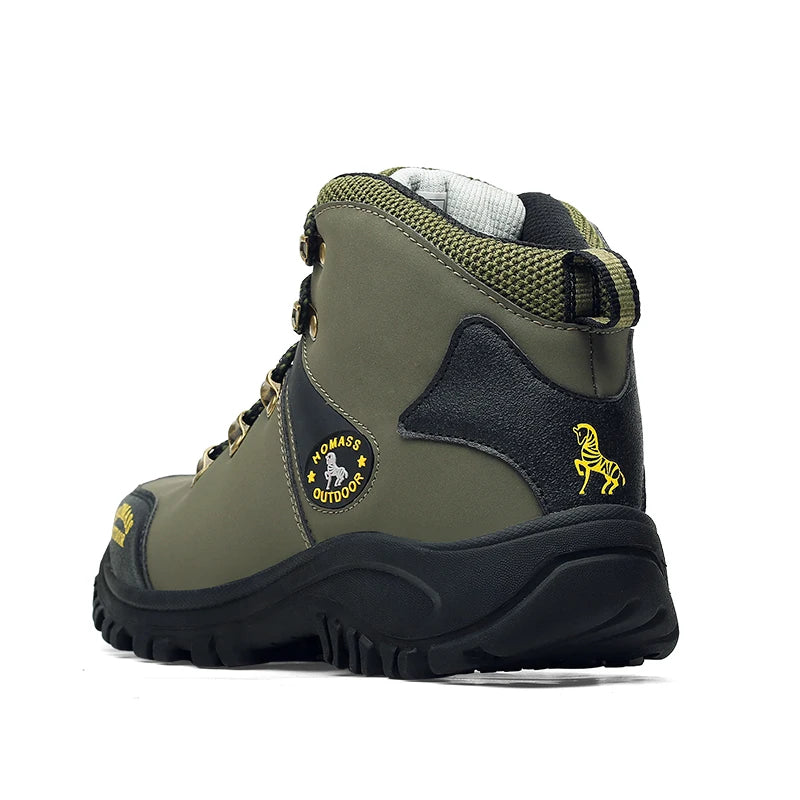 New Outdoor Shoes Men High Top Trekking Botas Leather Men Outside Boots For Men and Women Mountain Comfortable Hiking Boots