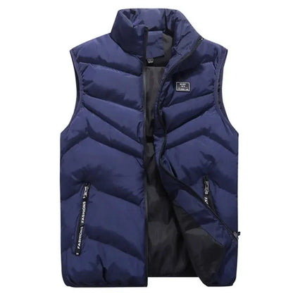 8XL 7XL Plus size vest men Brand Men Jacket Sleeveless Vests Winter Jackets man Casual Coats Men's Vest Cotton Thicken Waistcoat