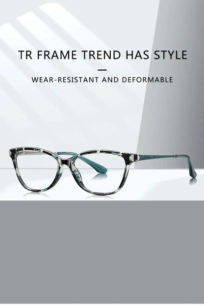 Classic Square Anti Blue Light Blocking Reading Glasses Women Prescription Glasses Computer Lightweight Eyeglasses LS231