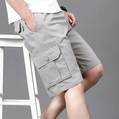 Mens Work Cargo Shorts Summer Casual Shorts Baggy Sports Gym Work Shorts 4XL Light Weight Cotton Sweat Knee Shorts