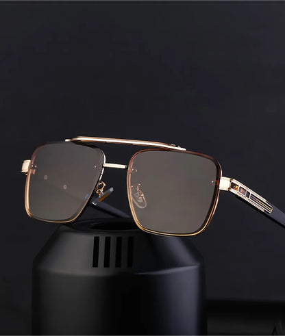 2025 Square Sunglass Men Luxury Sunscreen Rimless Sunglasses Women Vintage Fashion Glasses Gafas De Sol Hombre Lunette De Soleil
