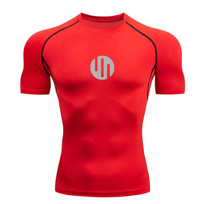 Running Men's Compression Long sleeve T-Shirt Gym Sports underwear Quick-drying Sweat-Wicking Sunscreen Second Skin Workout Men
