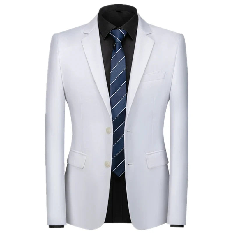 2026 New Men's Green Suit Jacket, Two Button V-Neck Coat, Wedding Party Formal Dress Tops Blue Red Yellow Green Blazers