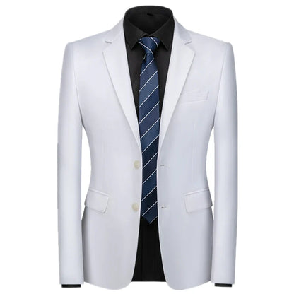 2026 New Men's Green Suit Jacket, Two Button V-Neck Coat, Wedding Party Formal Dress Tops Blue Red Yellow Green Blazers