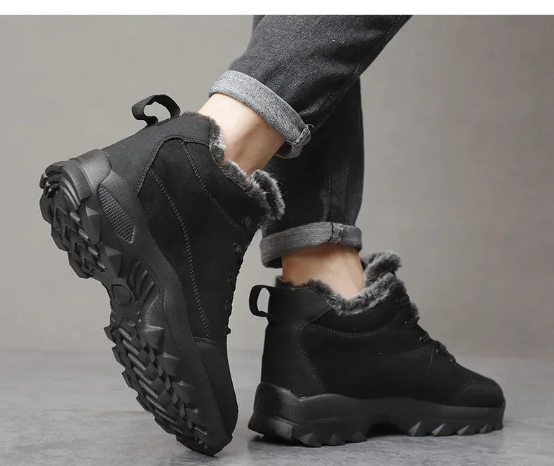 Men Sneakers Man Hiking Shoes Outdoor Mountain Boots Climbing Shoes Zapatos De Hombre Winter Boots Tennis Black Sneakes