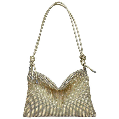 Women Shiny Crossbody Bag Elegant Sparkle Shoulder Bags Clutch Bag Fashion Chain Tote Handbag Ladies Chic Evening Wedding Clutch