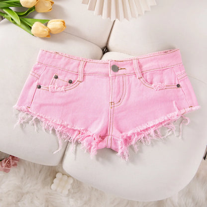 26 New Summer Fashion Sexy Low Waist Ripped Women's Denim Shorts Hot Pants Jeans Booty Shorts