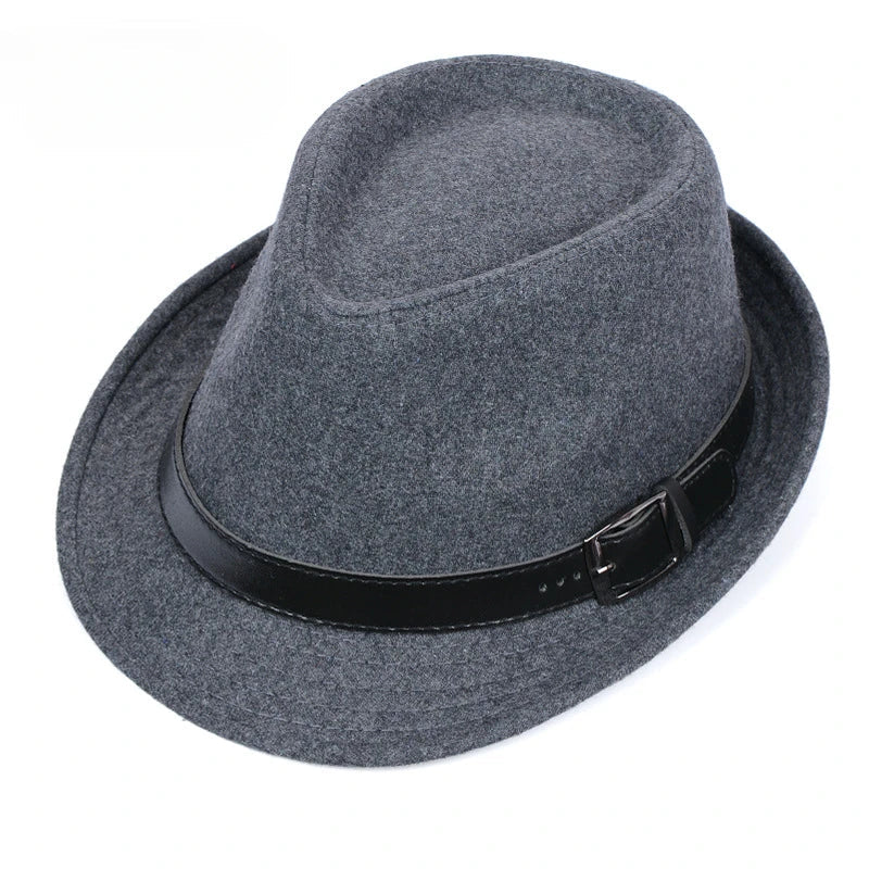 Winter Solid Fedoras For Men Top Jazz Hat Adult Bowler Hats Classic Version Chapeau Hats