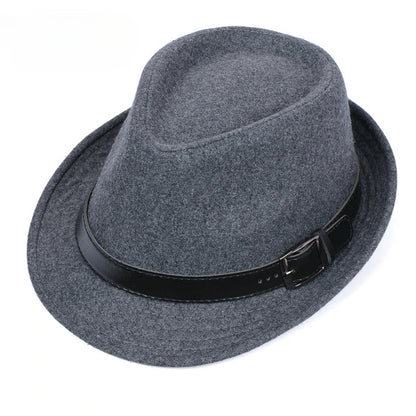 Winter Solid Fedoras For Men Top Jazz Hat Adult Bowler Hats Classic Version Chapeau Hats
