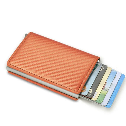 Portefeuilles pour cartes de crédit en fibre de carbone Hommes Marque RFID Noir Magique Pliable Cuir Mince Mini Portefeuille Petit Porte-monnaie Homme