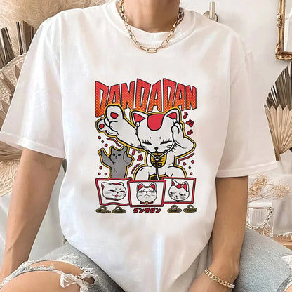 Dandadan tshirt women Trendy Pastel Classic 80s korean clothes Breathable t shirt anime Pop Culture kawaii Breathable