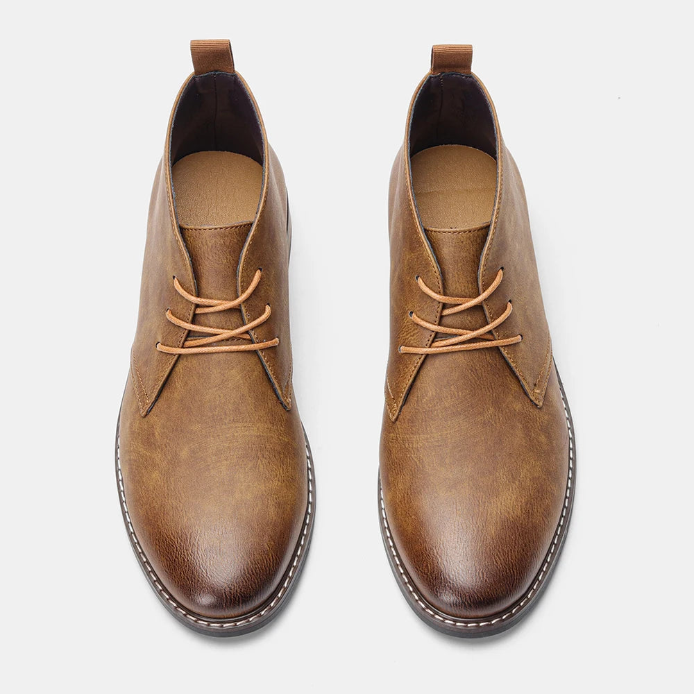Retro Men Ankle boots Brand Plus Size Desert Boots Comfortable Leather Boots For Men#KD589