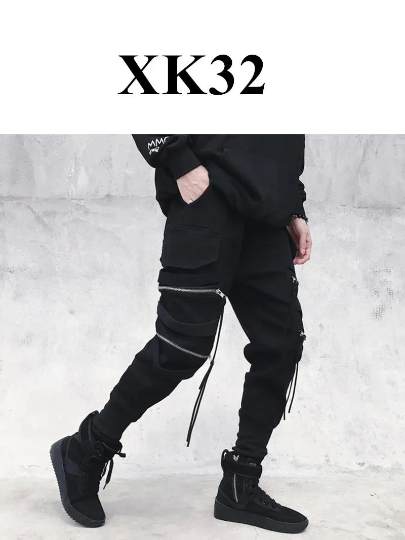 Mens Techwear Sweatpants Y2K Streetwear Jogging Pants Men Hip Hop Street Dance Casual Trousers Vintage Cargo Pant Pantalon Homme