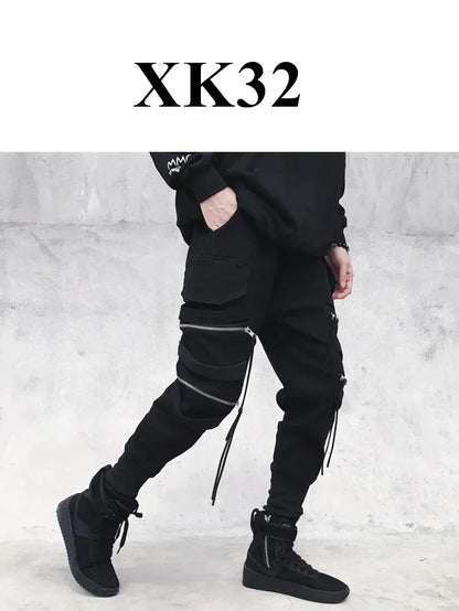 Mens Techwear Sweatpants Y2K Streetwear Jogging Pants Men Hip Hop Street Dance Casual Trousers Vintage Cargo Pant Pantalon Homme