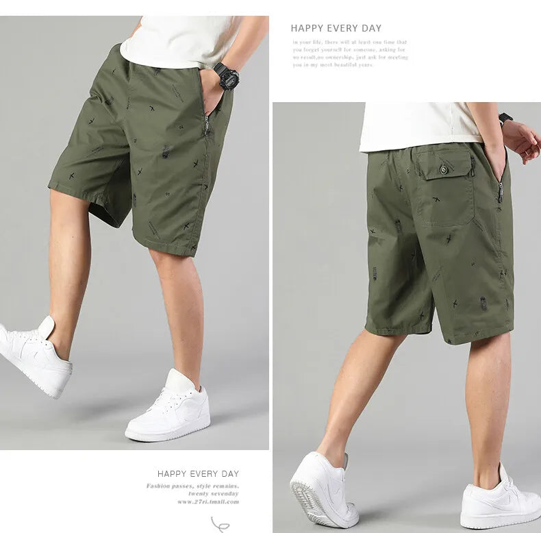 Men Light Weight Beach Shorts Summer Casual Sweat Shorts Baggy Sports Wide Leg Print Gym Running Shorts