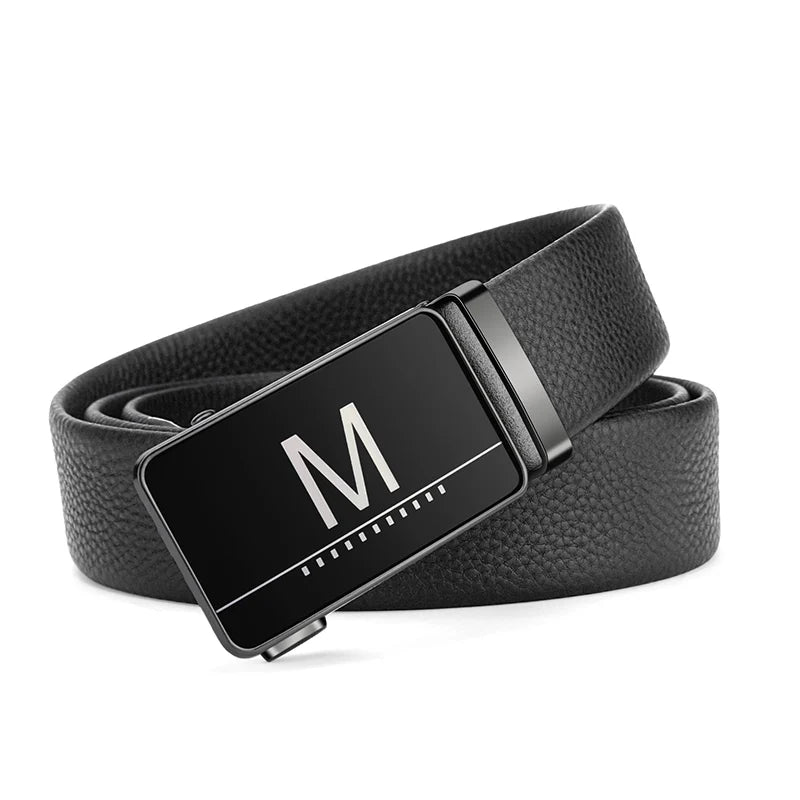 Men's Luxury Designer Belt - Automatic Alloy Buckle with 3.5cm Genuine Leather Belt for Business Suits Casual Belt Men