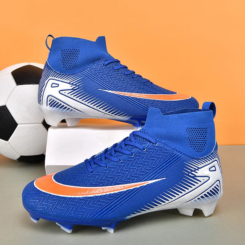 Men Football Boots Professional Soccer Cleats Non Slip Resistant Training Shoes Outdoor Match Sneakers Adult Teenagers Athlete
