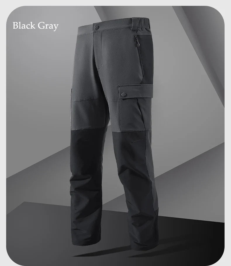 Autumn Hiking Pants Quick Dry Outdoor Charge Pant Men Patchwork Windproof Camping Trekking Trousers  Elasticity Hunting Pant