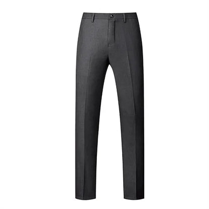 2026 New Men's Rose Red Trousers, Asian Size Blue Formal Pants, Black Pantalon Hombre.
