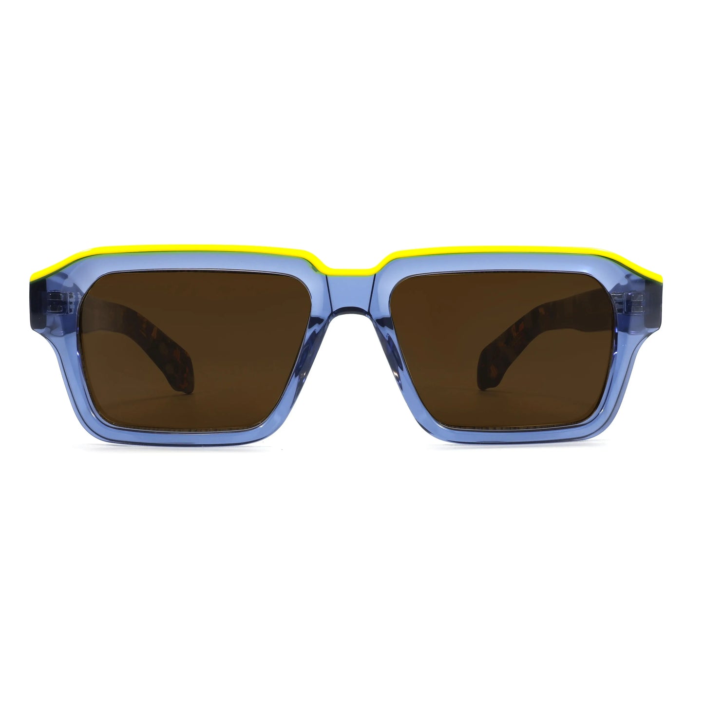 UV400 Protection Sunglasses Women Oversized Polarized Glasses for Men Trendy Retro Thick Acetate Wide Double Bridge Frame