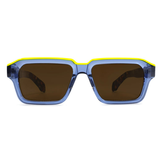 UV400 Protection Sunglasses Women Oversized Polarized Glasses for Men Trendy Retro Thick Acetate Wide Double Bridge Frame