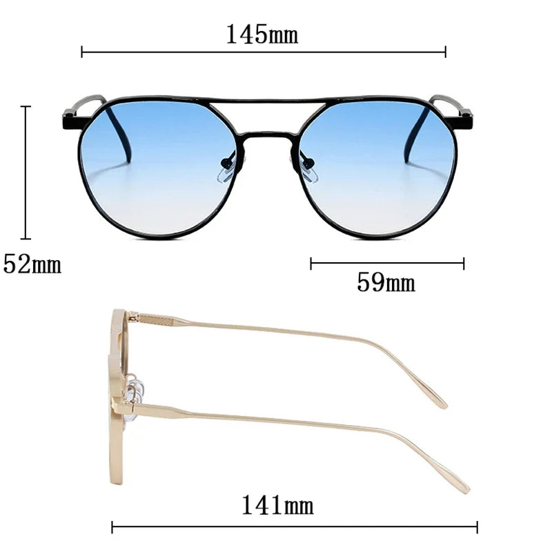 Heavy Metal Sunglasses For Men Round Steampunk Sunglasses Women Trendy Luxe Punk Fashion Glasses Gafas De Sol Hombre Zonnebril