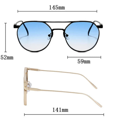 Heavy Metal Sunglasses For Men Round Steampunk Sunglasses Women Trendy Luxe Punk Fashion Glasses Gafas De Sol Hombre Zonnebril