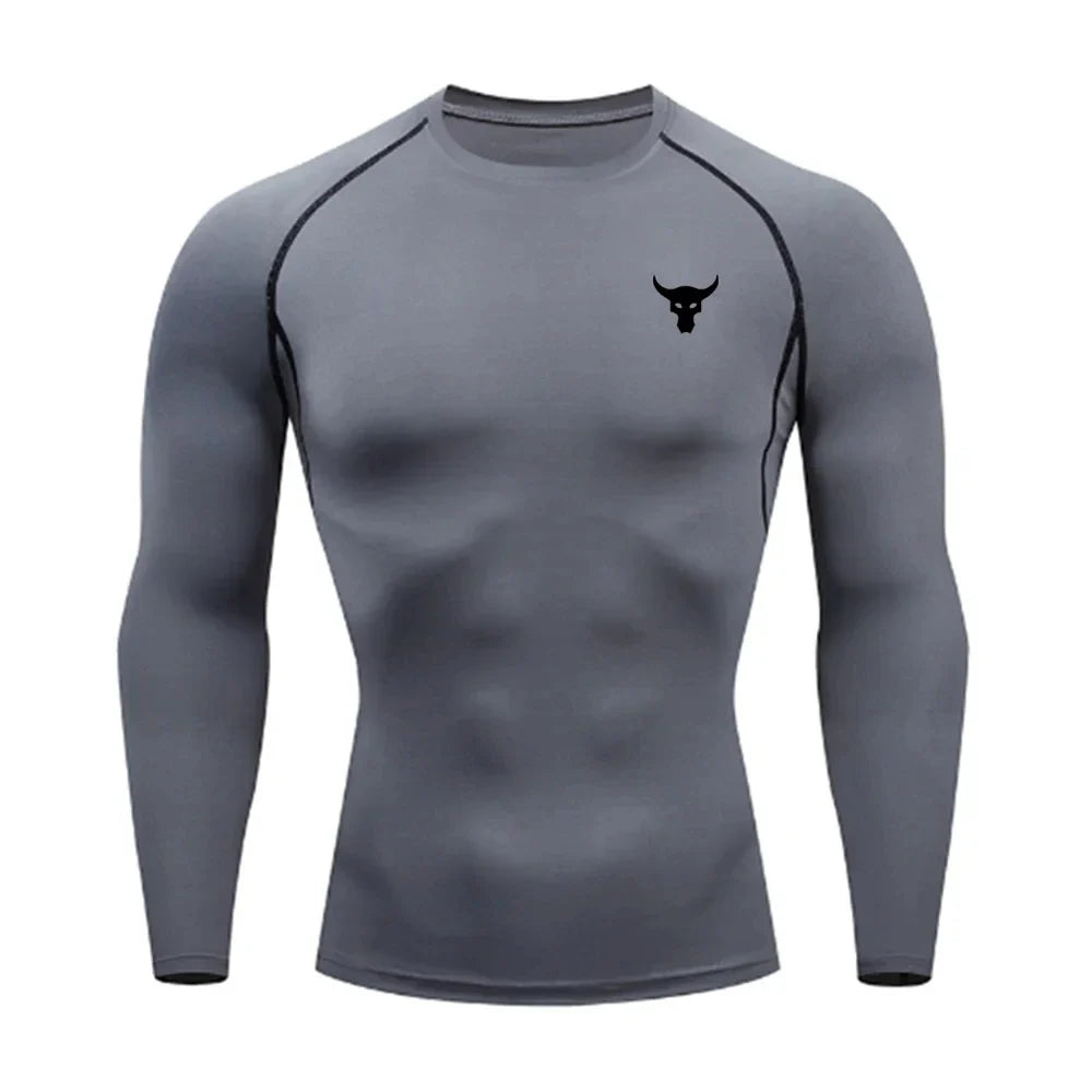 Men and women quick drying sportswear T-shirts long sleeved tight fitting clothes comfortable and breathable running clothes