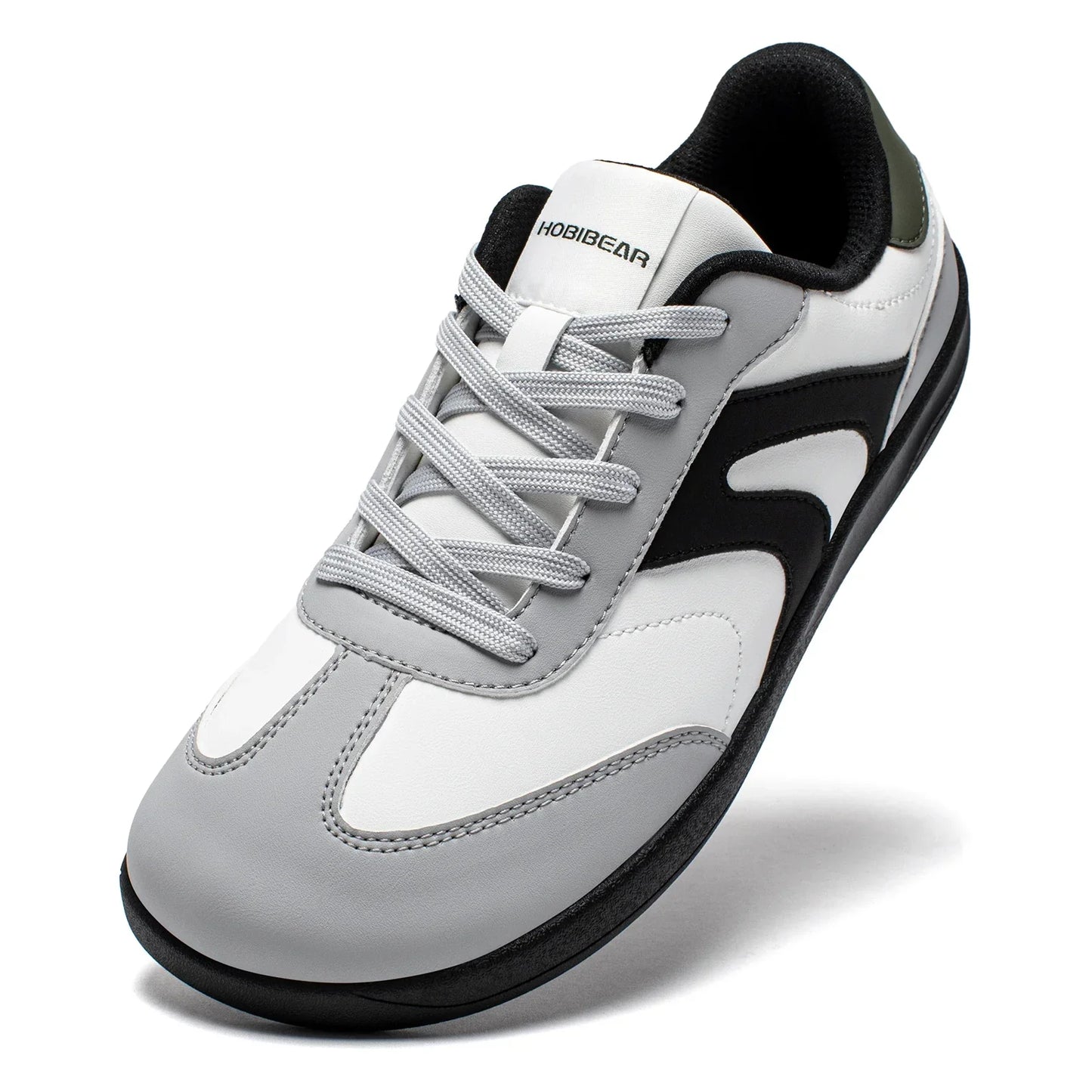 Wide Toe Shoes Unisex Artificial Leather Barefoot Sneakers Casual Retro Zero Drop Shoes for Women Men