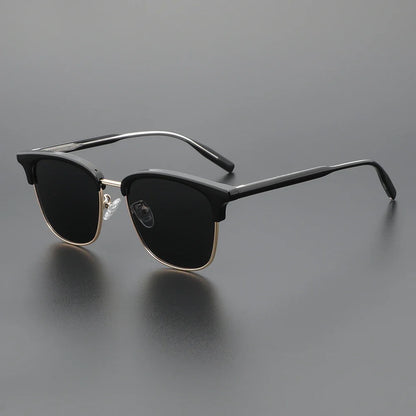 Europe and The United States Retro Sunglasses Classic Large Frame Men's Sunglasses Polarized UV Protection Travel Shading Mirror