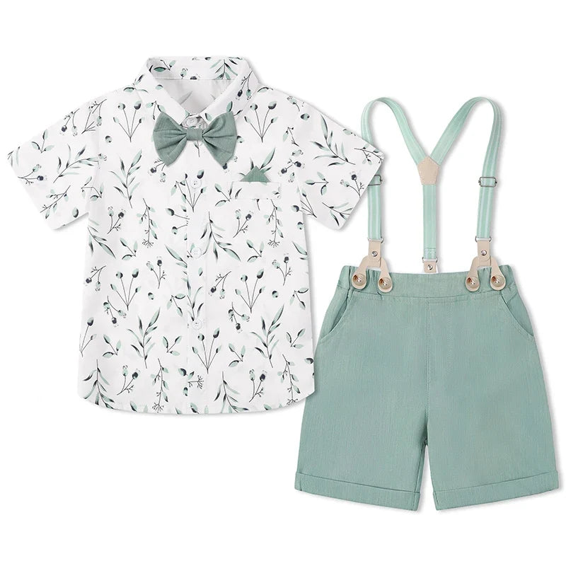 Baby Boy Clothes Toddler Wedding Outfit Kids Formal Birthday Party Suit Set Infant Graduation Piano Performance School Clothes