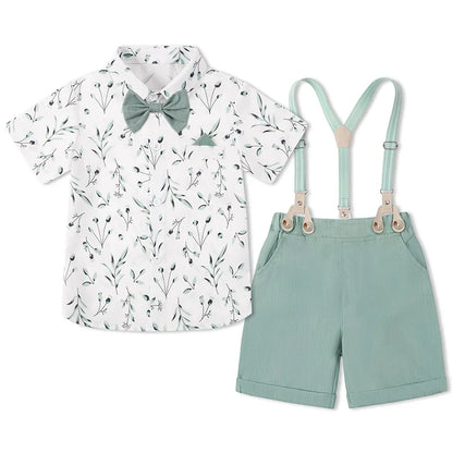 Baby Boy Clothes Toddler Wedding Outfit Kids Formal Birthday Party Suit Set Infant Graduation Piano Performance School Clothes