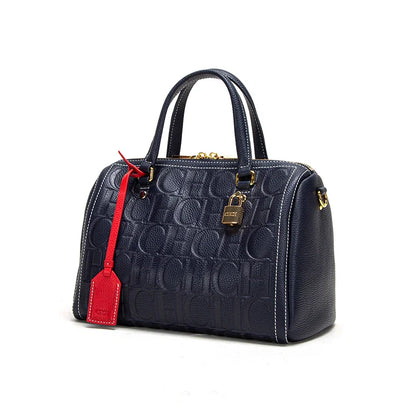 Women's Shoulder Bag Brand Embossed Crossbody Bag High Quality Cow Leather Shoulder Bag Large volume travel bag