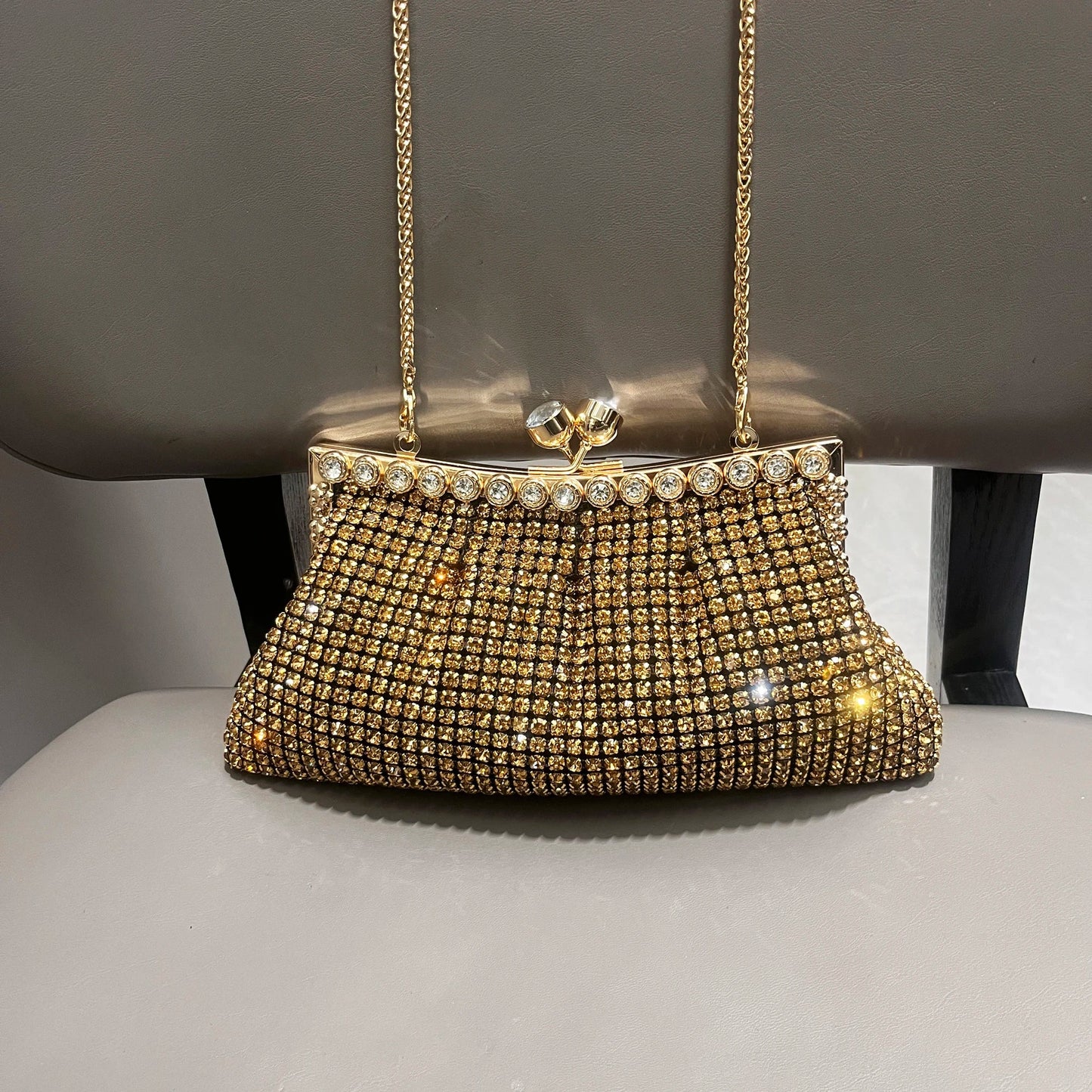 Handle Rhinestones Evening clutch Bag Purses and handbag luxury Designer shiny Crystal Clutch purse bucket bag shoulder bags