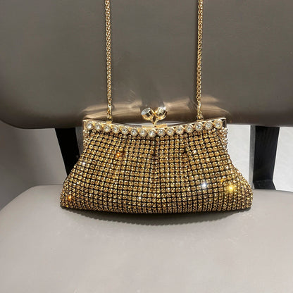 Handle Rhinestones Evening clutch Bag Purses and handbag luxury Designer shiny Crystal Clutch purse bucket bag shoulder bags